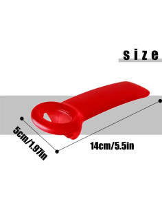 Abridor de tarros Haikole rojo para personas mayores 2