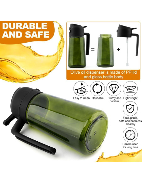 Botella dispensadora de aceite Ranjaner 470ml negra