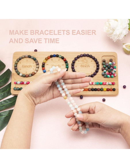 Tablero de Perlas HSZCTUY de Bambú para Joyería 28.58x12.7cm