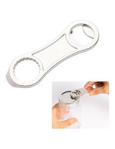 Abrebotellas Multifuncional XHIPY de Zinc Plata 120x40mm