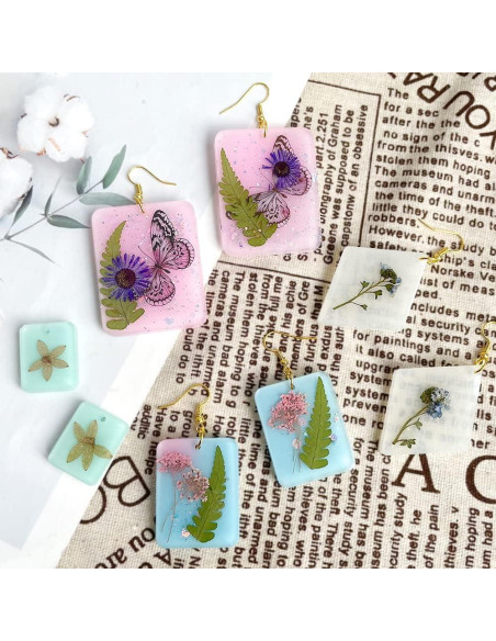 Kit de Moldes para Pendientes ResinWorld - 171 Piezas, Silicona