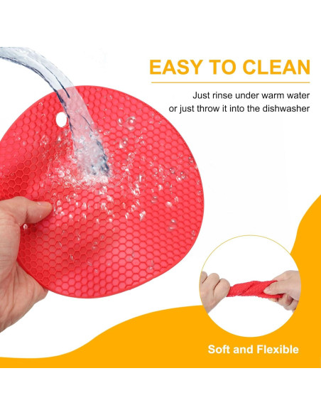 uxcell 3 Almohadillas Abridor de Tarros Silicona Antideslizantes