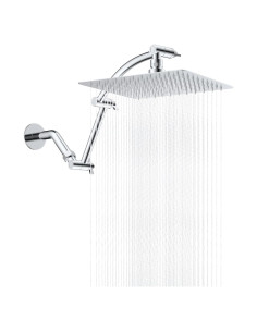 Cabezal de Ducha de Lluvia Hibbent 25,4 cm Cromo Alta Presión