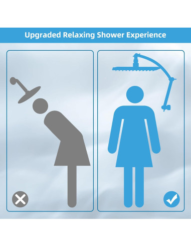 Cabezal de Ducha de Lluvia Hibbent 25,4 cm Cromo Alta Presión