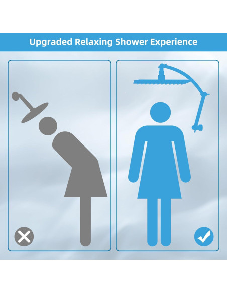 Cabezal de Ducha de Lluvia Hibbent 25,4 cm Cromo Alta Presión