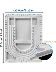 Tabla de Perlas INDIVSHOW con Tapa Transparente 33x23.9cm 2