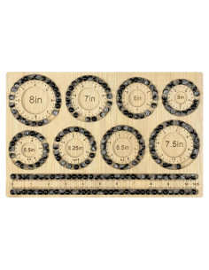 Tablero de Cuentas Petoysoso de Bambú para Joyas 29x18.5 cm