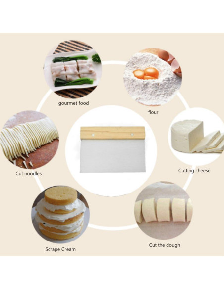 4 Raspadores de Banco MocareHealth para Hornear Verde