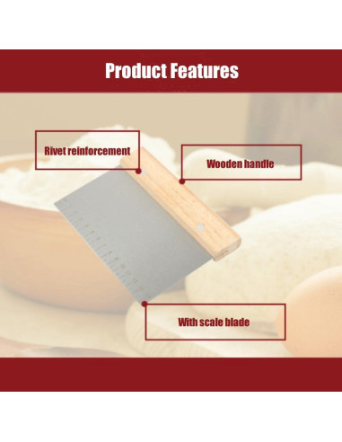 4 Raspadores de Banco MocareHealth para Hornear Verde