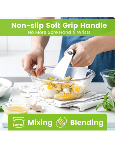 Mezclador de Masa y Raspador Spring Chef Acero Inoxidable