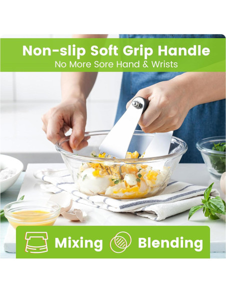 Mezclador de Masa y Raspador Spring Chef Acero Inoxidable