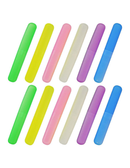 Estuche de Cepillo de Dientes Bskifnn 12 Piezas Plástico