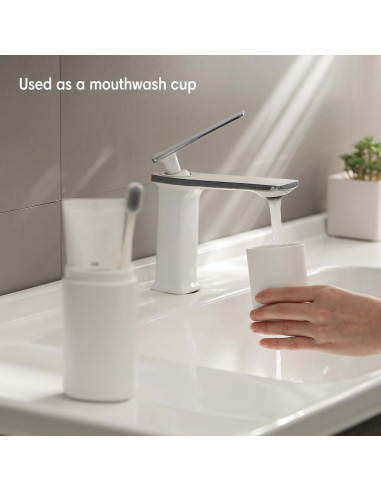 Estuche de Cepillo de Dientes de Viaje Baluca Blanco 20 cm