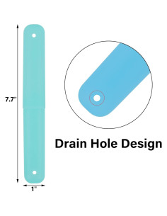 Estuche Portacepillos de Viaje Cllayees 6 Pcs Multicolor 2