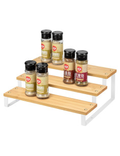 Organizador de Especias de 3 Niveles ASTOTSELL - Bambú