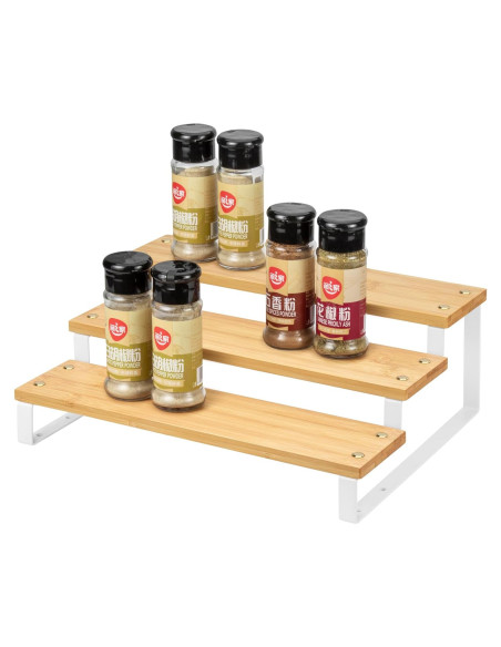 Organizador de Especias de 3 Niveles ASTOTSELL - Bambú