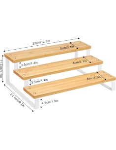 Organizador de Especias de 3 Niveles ASTOTSELL - Bambú 2