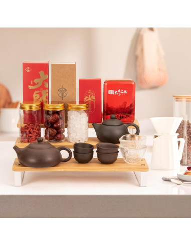 Organizador de Especias de 3 Niveles ASTOTSELL - Bambú