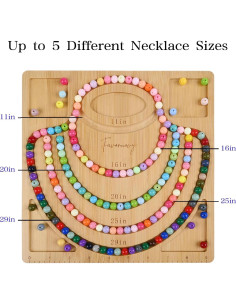 Tabla para hacer collares Favonuovy de madera 25x25 cm 2