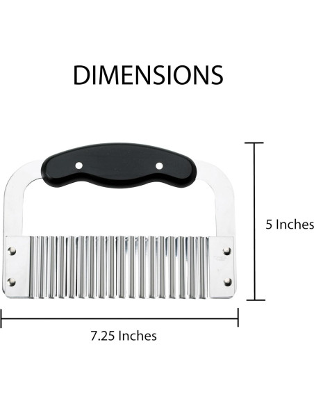 Cortador de Verduras HIC Kitchen Acero Inoxidable 18,4 cm