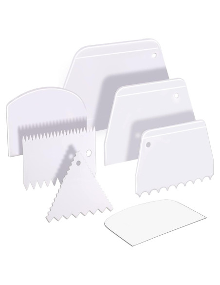 Raspador de Pasteles Teenitor 7 Piezas Plástico Blanco