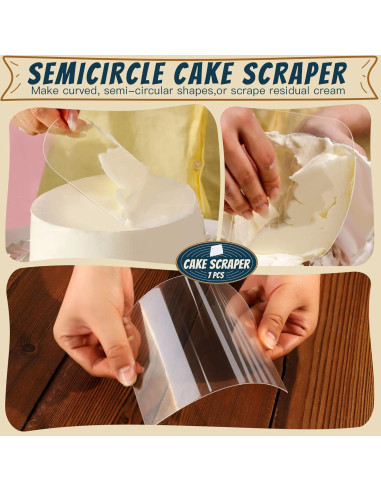 Raspador de Pasteles Teenitor 7 Piezas Plástico Blanco