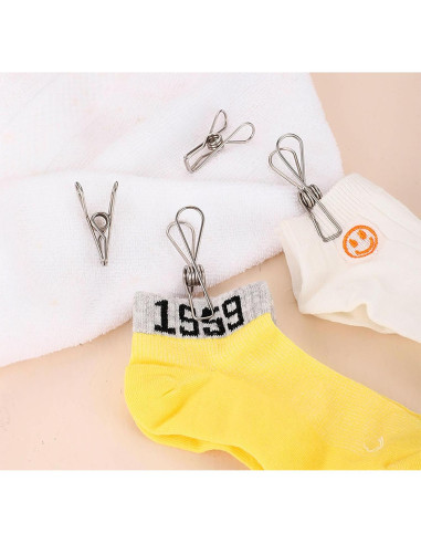 Clip de Patatas YIKANGHENG 40 Pcs Acero Inoxidable 4.32 cm