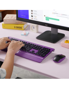 Combo Teclado y Ratón Inalámbricos KOPJIPPOM con Reposamuñecas 2