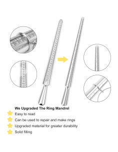Juego de Herramientas de Medición de Anillos TUNQISM 2 Piezas 2