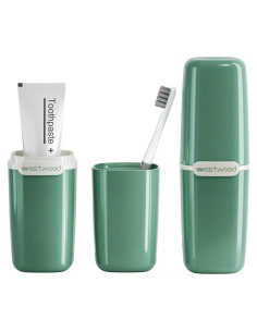 Funda de Cepillo de Dientes de Viaje Crafts Stone Verde