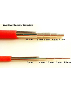 Conjunto de Mandriles Redondos de Acero OrangeTag 2 Pcs 2