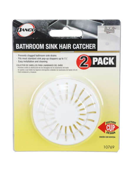 Captador de Cabello Danco para Fregadero de Baño - 2 Piezas