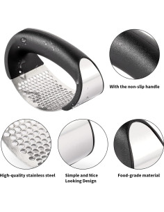 Juego de 2 Prensadores de Ajo Rngeo Acero Inoxidable 2