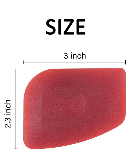 Raspador de Cocina Azureblue 3 Pcs Policarbonato Rojo Raspador de Cocina Azureblue 3 Pcs Policarbonato Rojo