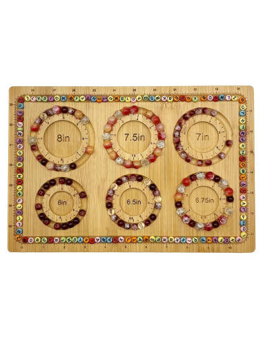 Tablero de Cuentas Petoysoso de Bambú 29.97x19.81cm DIY