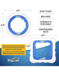 Cortador de Sándwich BigLeef Redondo y Cuadrado Apto Lavavajillas 2