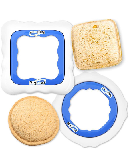 Cortador de Sándwich BigLeef Redondo y Cuadrado Apto Lavavajillas Cortador de Sándwich BigLeef Redondo y Cuadrado Apto Lavavajillas