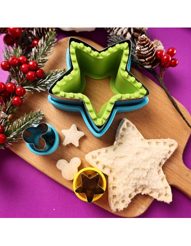 Cortadores de Sándwiches y Galletas GELIFATLE 8 Piezas