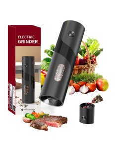 Molinillo de Pimienta Eléctrico CIRCLE JOY 110ml Negro