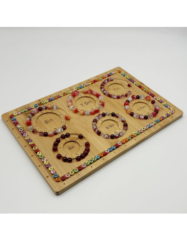 Tablero de Cuentas Petoysoso de Bambú 29.97x19.81cm DIY