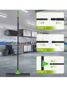 Raspador de Piso DALIPER 60 cm con Mango Ajustable 152 cm 2