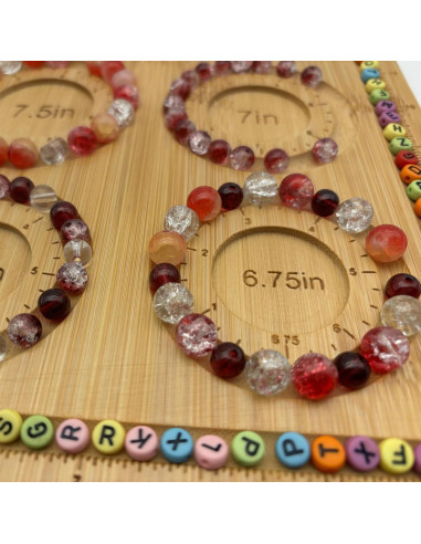 Tablero de Cuentas Petoysoso de Bambú 29.97x19.81cm DIY