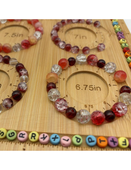 Tablero de Cuentas Petoysoso de Bambú 29.97x19.81cm DIY