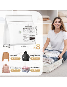 Bolsas de Almacenamiento al Vacío TAILI 8 Medias 63,5x48,3 cm 2