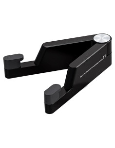 Soporte Plegable para Teléfono MONEER - Negro, Aluminio, 2 en 1