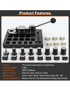 Herramienta de Doblado de Anillos JAZORR - Kit de 27 Piezas 2