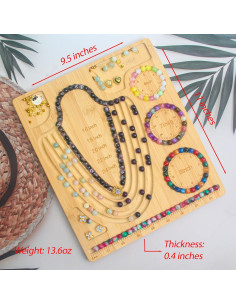 Tablero de cuentas HSZCTUY para hacer pulseras y collares 2