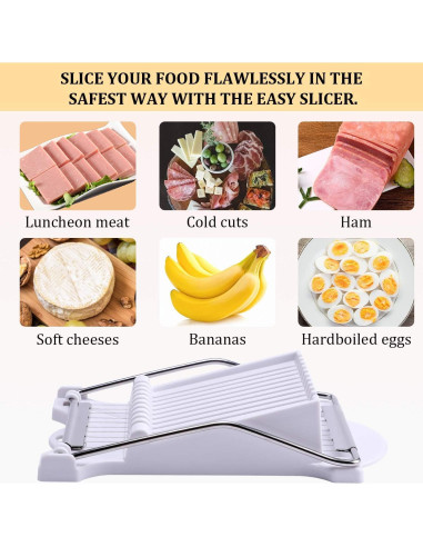 Cortador de Alimentos NVTED Blanco 10 Rebanadas Acero Inoxidable