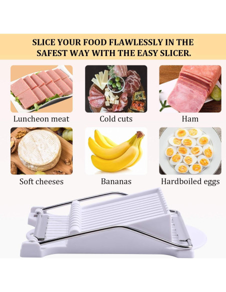 Cortador de Alimentos NVTED Blanco 10 Rebanadas Acero Inoxidable