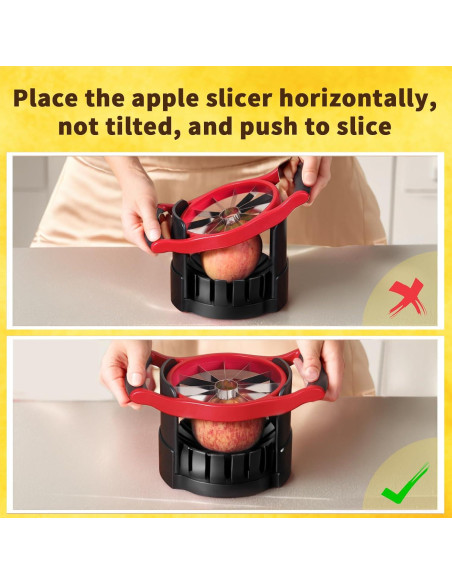 Cortador de Manzanas Newness 13 cm Acero Inoxidable Rojo